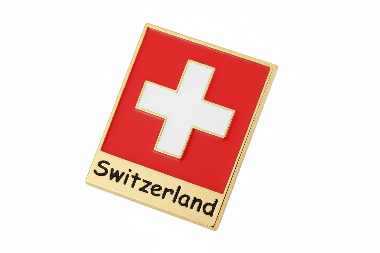 Schweizer Pin mit Schweizer Kreuz