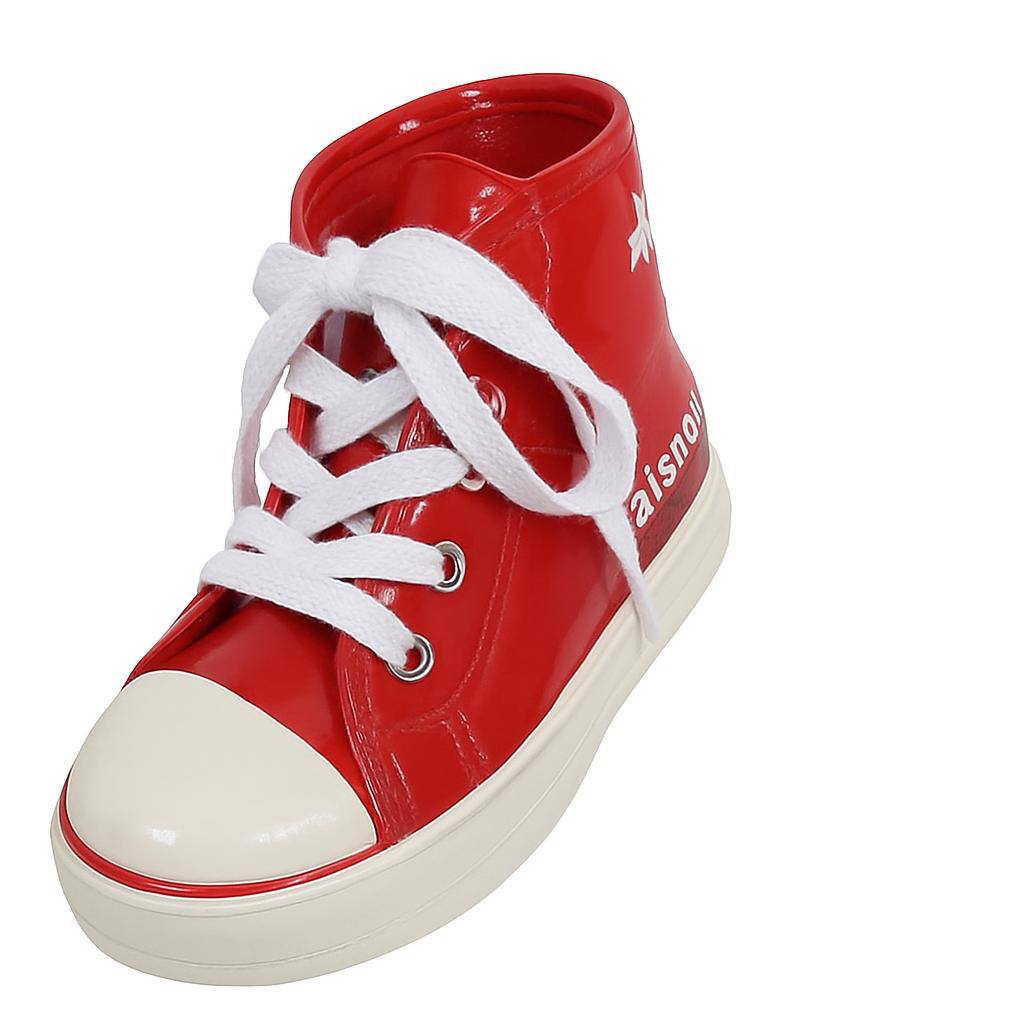 6 key rings red edelweiss heart