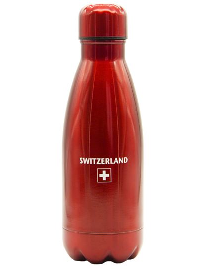 Thermosflasche Switzerland Schweizerkreuz, rot – Schweizer Original seit 20 Jahren die Nr. 1!