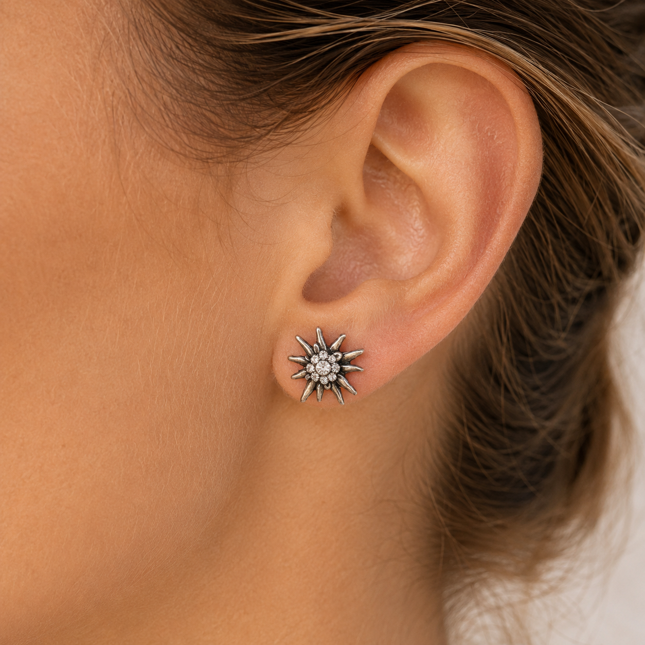Edelweiss earrings silver 925