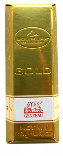 Chocolate Swiss Gold Bar - Milk Pralines 300g
