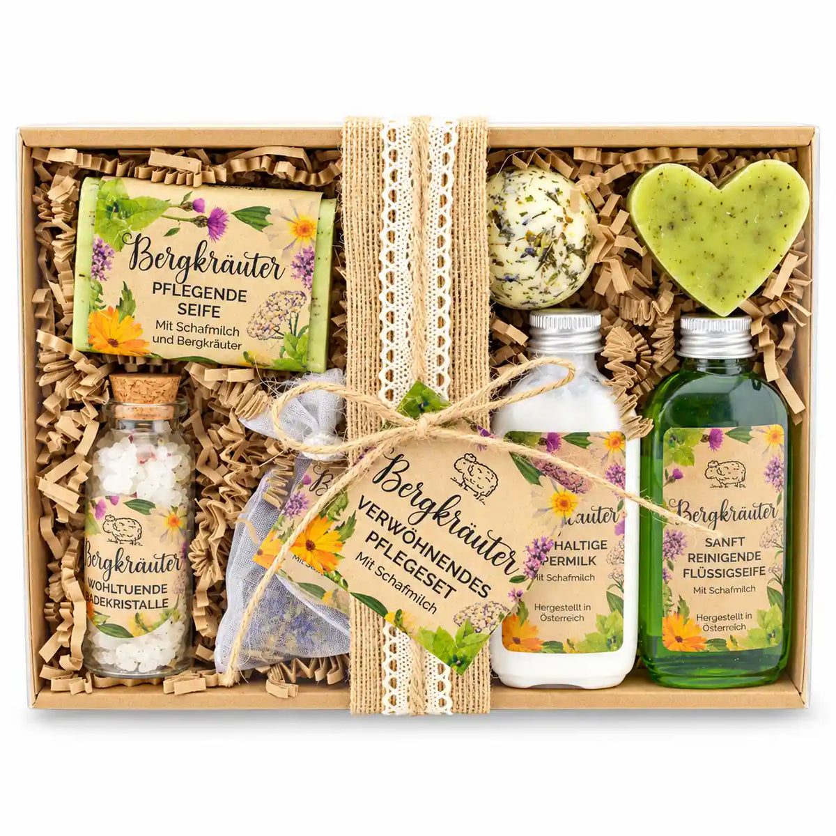 Geschenkset Wohlfühlzeit - Alpenkräuter 7-teilig