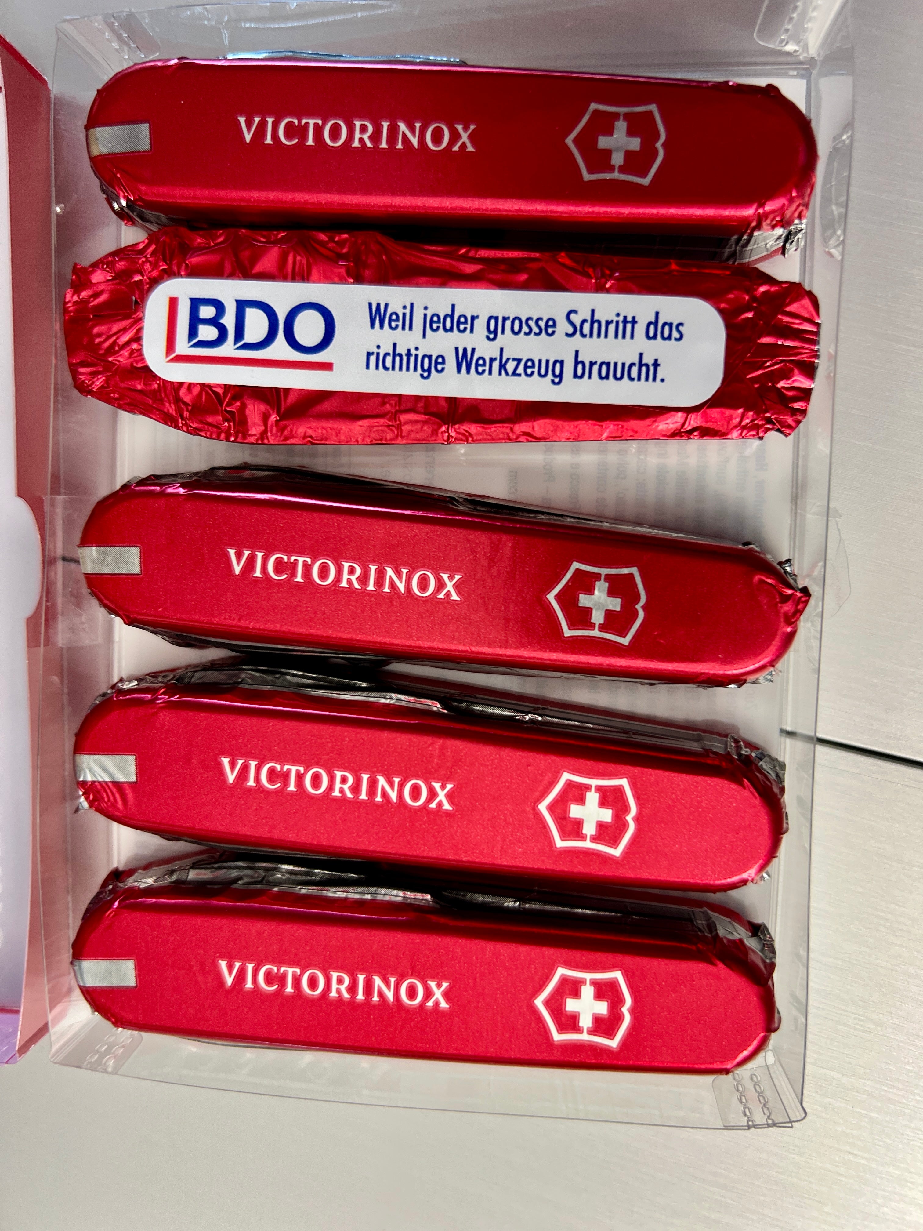 Victorinox Schokolade XXL Packung, 100 Schokoladen Messer