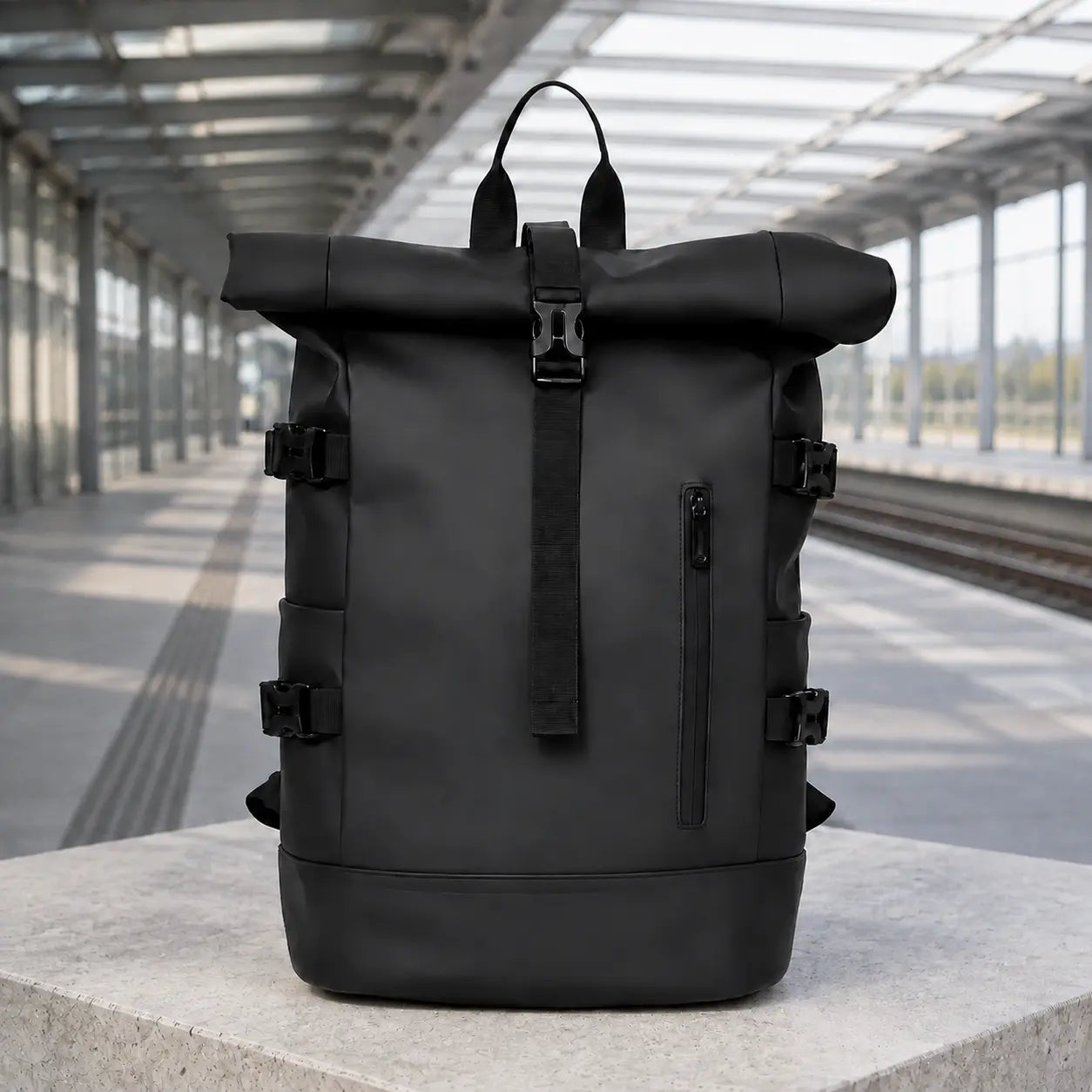 Moderner Laptop & Outdoor Rucksack