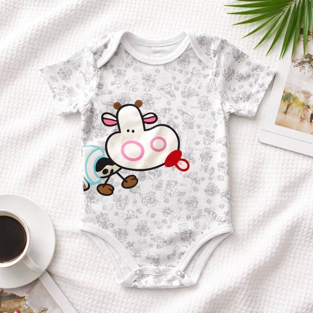 Body bébé Pretty Cow rouge