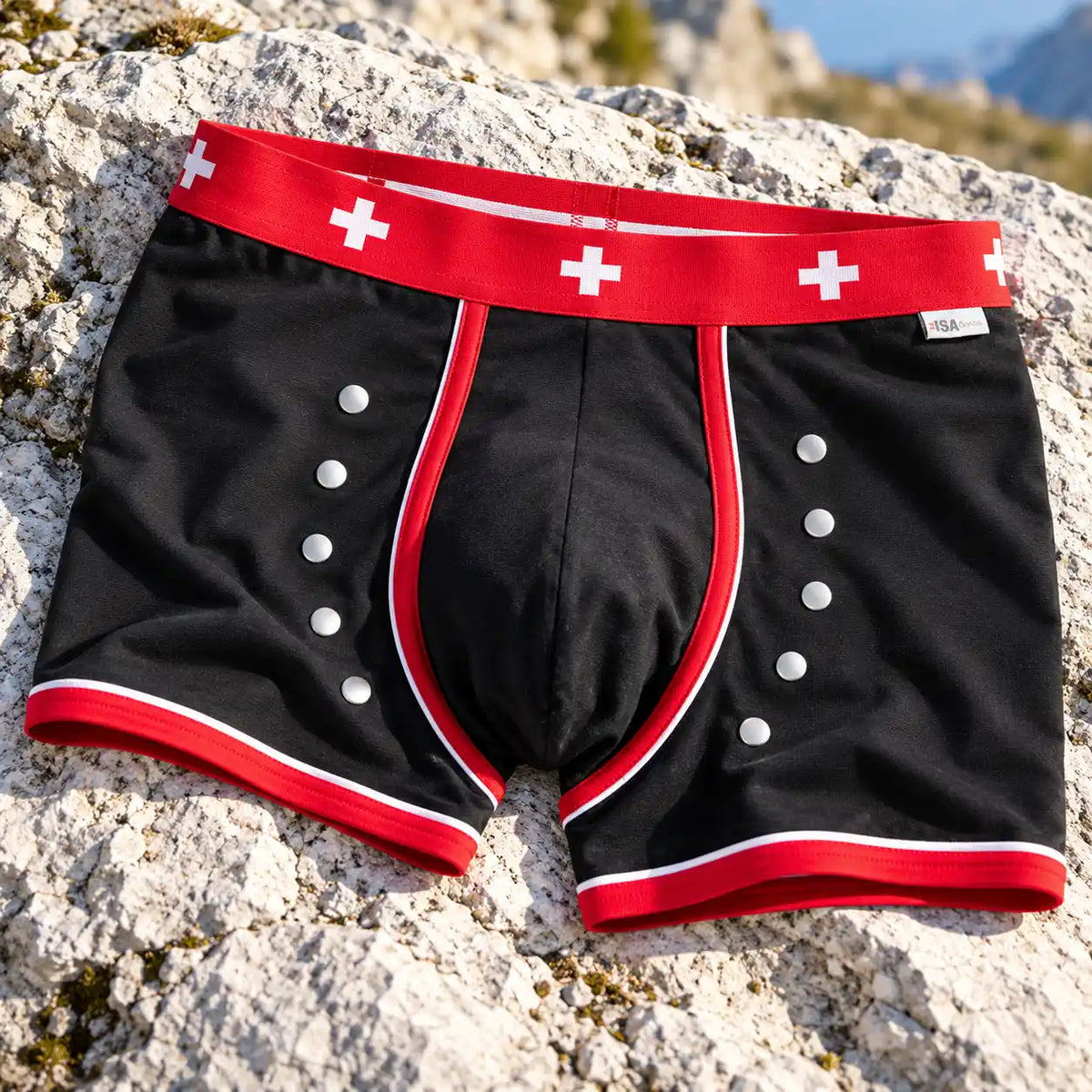 Schwinger Shorts, schwarz