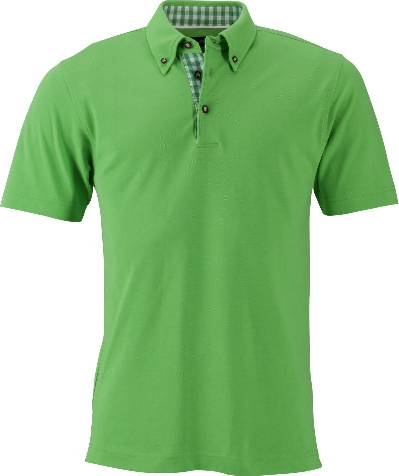 02-0716_Herren-Trachten-Pique-Polo-lindgr-n