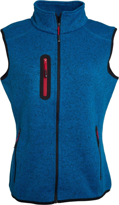 02-0773_Damen-Strickfleece-Weste-mit-Stehkragen-blau
