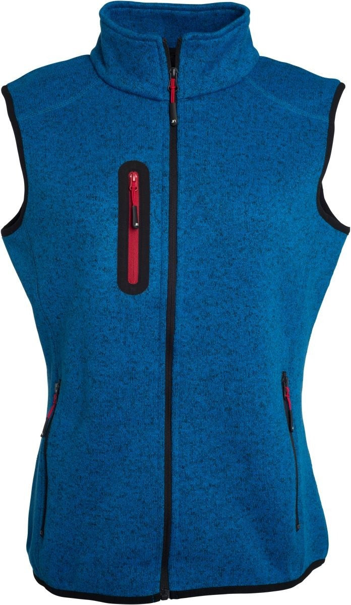 02-0773_Damen-Strickfleece-Weste-mit-Stehkragen-blau
