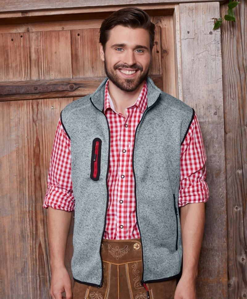 02-0774_Herren-Strickfleece-Weste-mit-Stehkragen-hellgrau1
