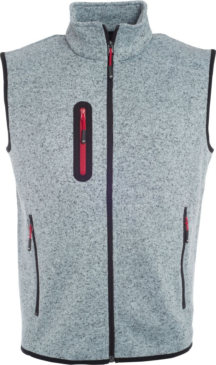 02-0774_Herren-Strickfleece-Weste-mit-Stehkragen-hellgrau2