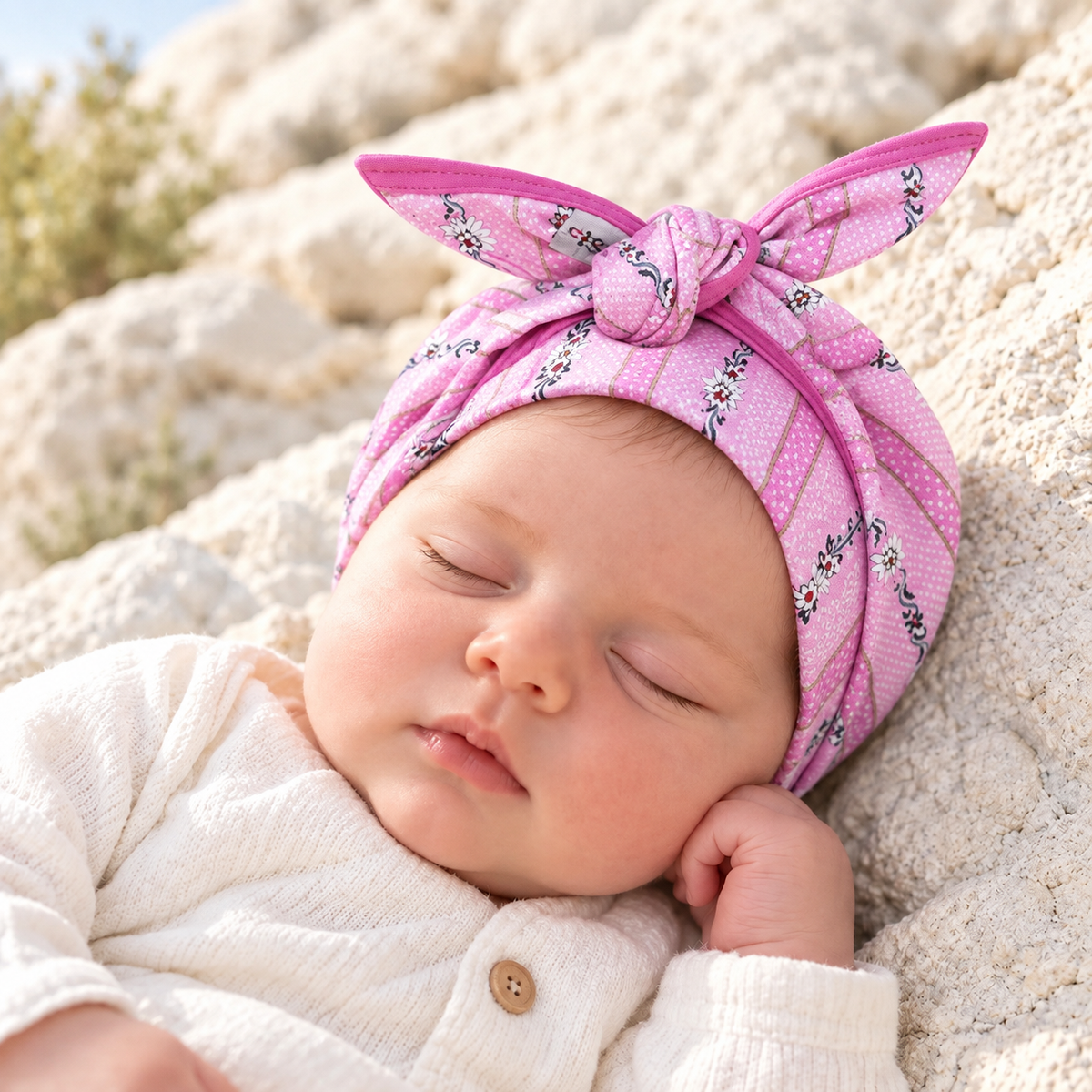Baby Hals- & Kopftuch Schwinger, pink