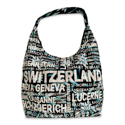 Bag with colorful writing, cotton