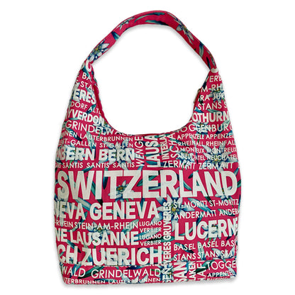Bag with colorful writing, cotton