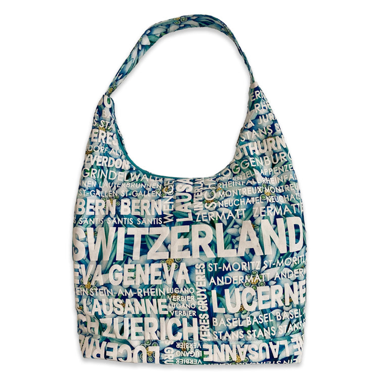 Bag with colorful writing, cotton