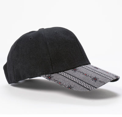 Premium-Swiss-Cap-Edelweiss-anthrazit-schwarz