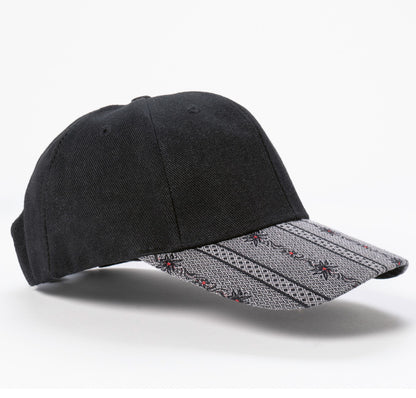 Premium-Swiss-Cap-Edelweiss-anthrazit-schwarz
