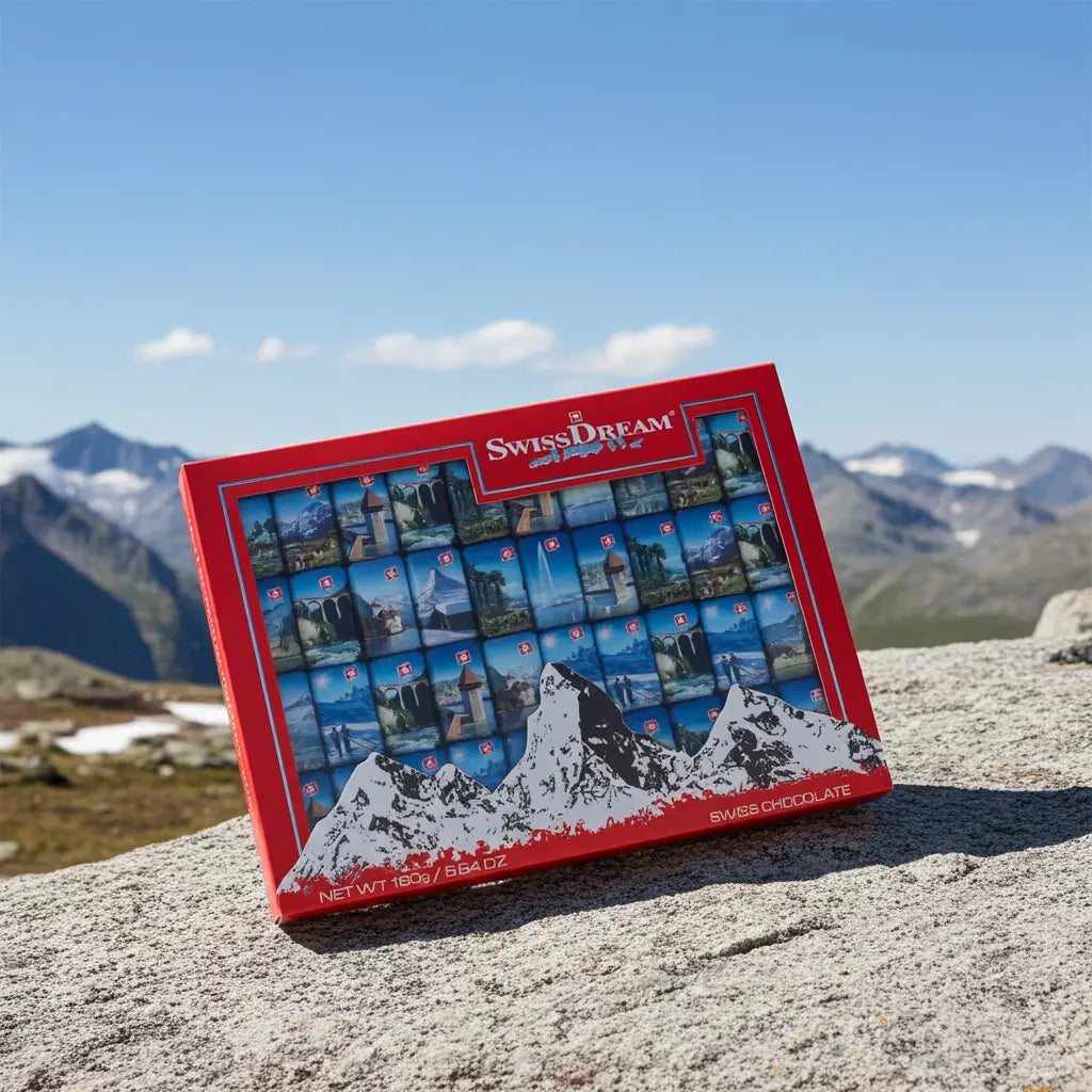 2er Set SWISS SOUVENIR Napolitains Etui, 80 Stück