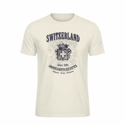 Männer T-Shirt Switzerland, beige
