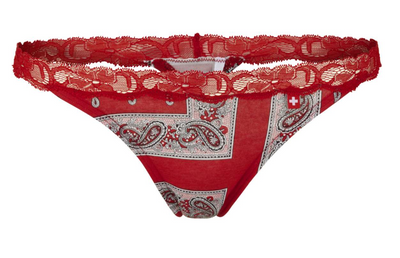Damen String rot