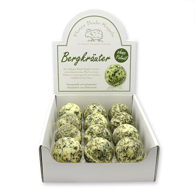 12er Packung Alpenkräuter Badebutterkugeln aus Schafsmilch