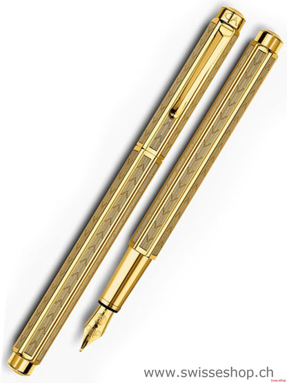 Füllfederhalter ECRIDOR CHEVRON vergoldet