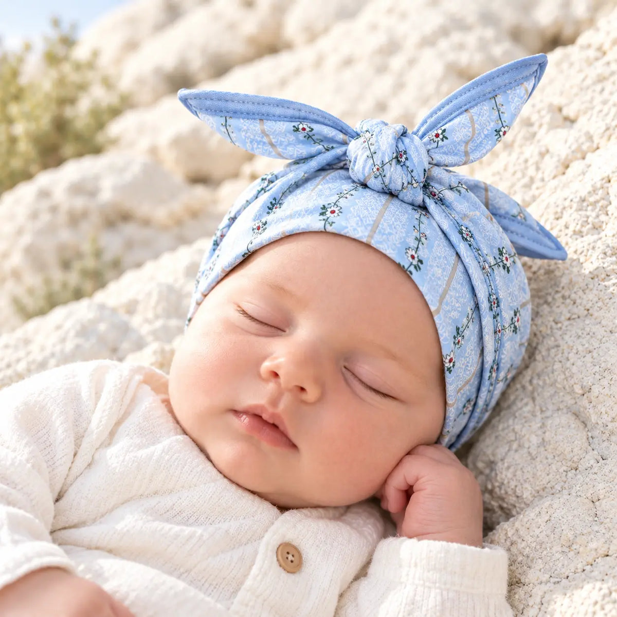 Baby Hals- & Kopftuch Schwinger, hellblau
