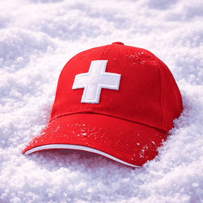 Cap Schweizerkreuz für Erwachsene, rot