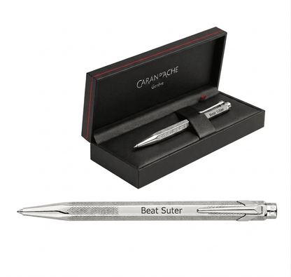 Caran d'Ache ballpoint pen ECRIDOR CHEVRON palladium-plated