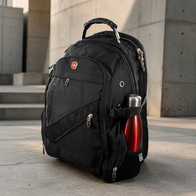 Swiss Genius Connected Rucksack – Laptopfach 15", USB & Regenhaube