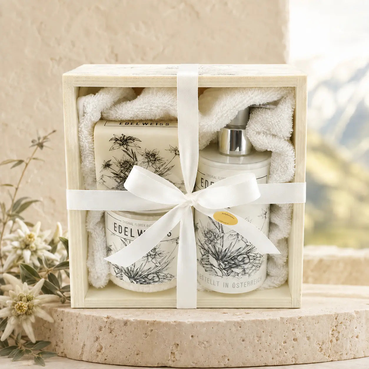 Premium Wellness Edelweiss Geschenk-Set