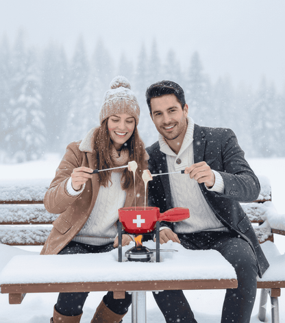 Cheese fondue set mini for 2 people