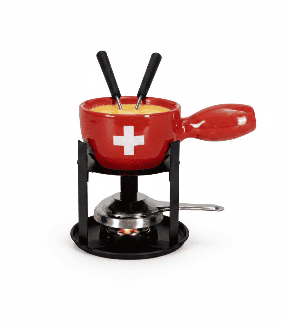 Cheese fondue set mini for 2 people