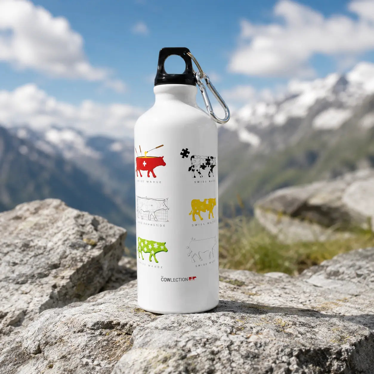 COWLECTION drinking bottle, white 0.6 l