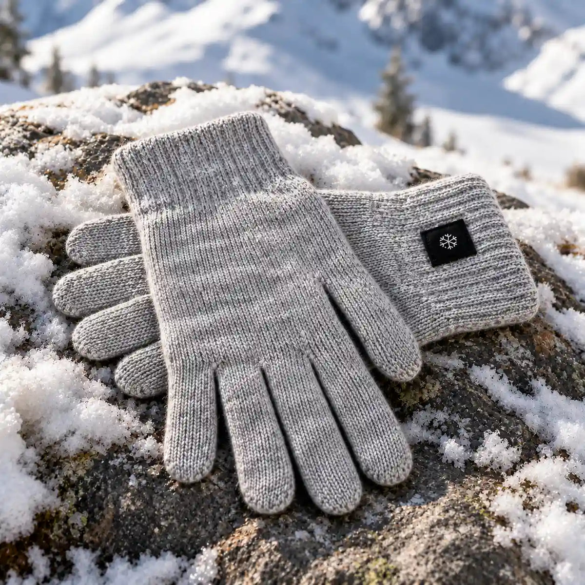 Strick-Handschuhe Snowflake