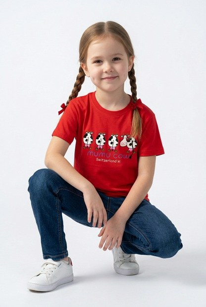 Kinder T-Shirt Mumu Cow rot