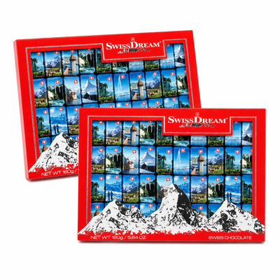 2er Set SWISS SOUVENIR Napolitains Etui, 80 Stück