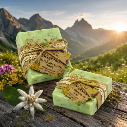 Geschenkset Alpenkräuter Pflege-Seifen aus Schafmilch