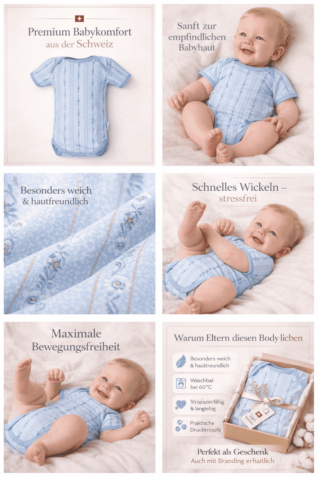 Body bébé SCHWINGER, manches courtes