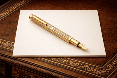 Caran d'Ache Füllfederhalter ECRIDOR CHEVRON vergoldet