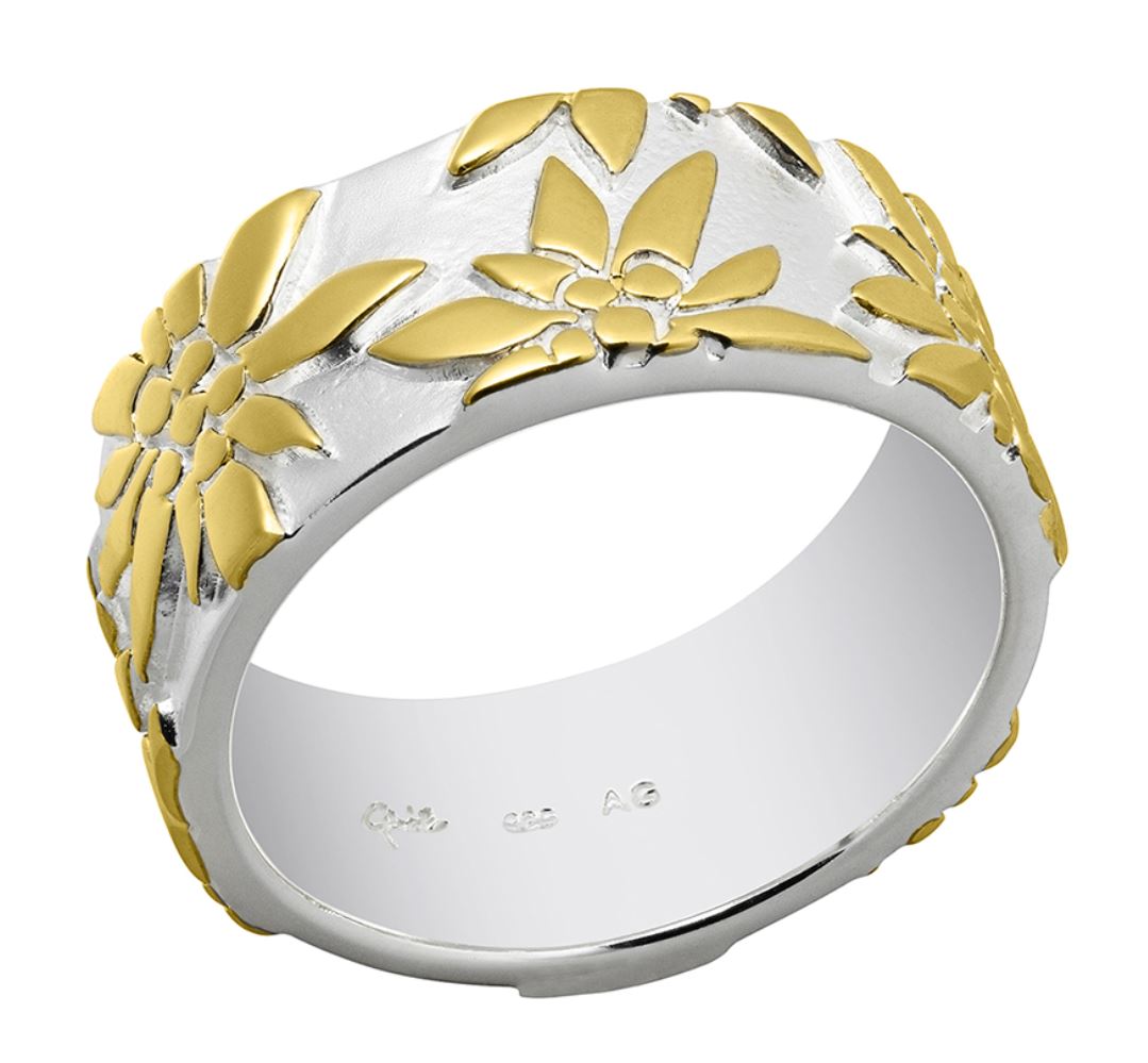 RG9006_Ring-Edelweiss-925-Silber-vergoldet-9-mm