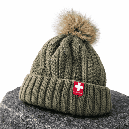 Damen Wintermütze oliv