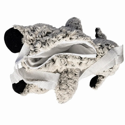 Rückseite Rucksack Schaf mit Schwarznase