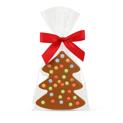 Schokoladen Weihnachtsbaum, Milchschokolade mit Smarties