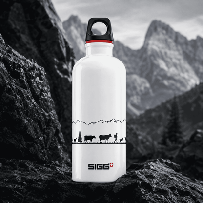 SIGG Trinkflasche Alpaufzug 0.6 L, weiss