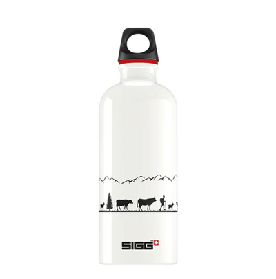 SIGG Trinkflasche Alpaufzug 0.6 L, weiss