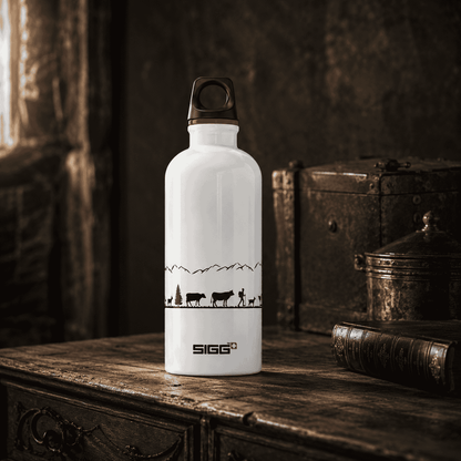 SIGG Trinkflasche Alpaufzug 0.6 L, weiss