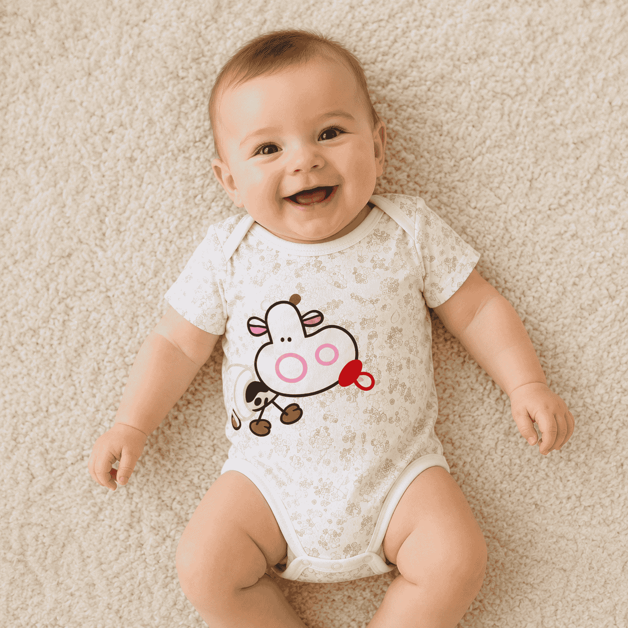 Baby Body Pretty Cow red
