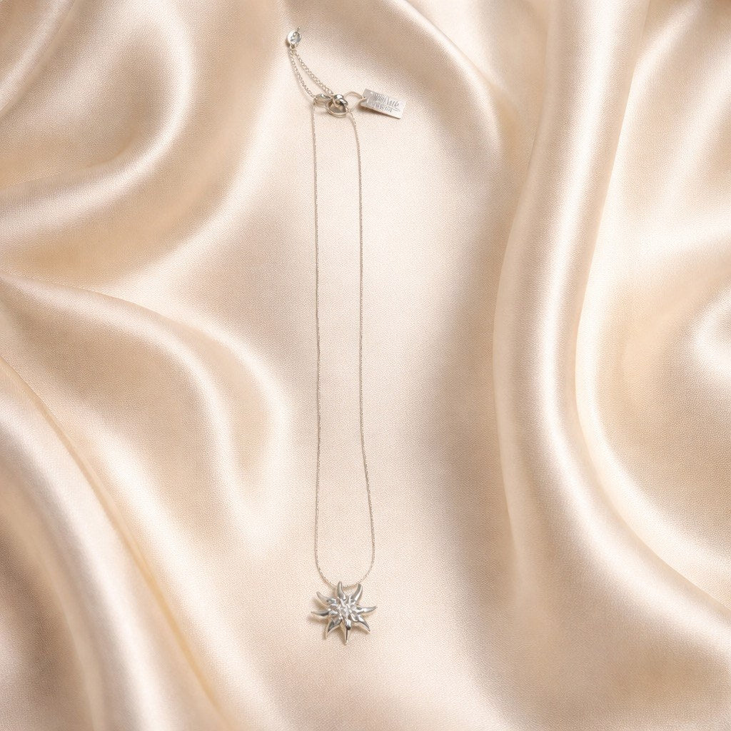 Ensemble collier, bracelet et boucles d'oreilles, blanc
