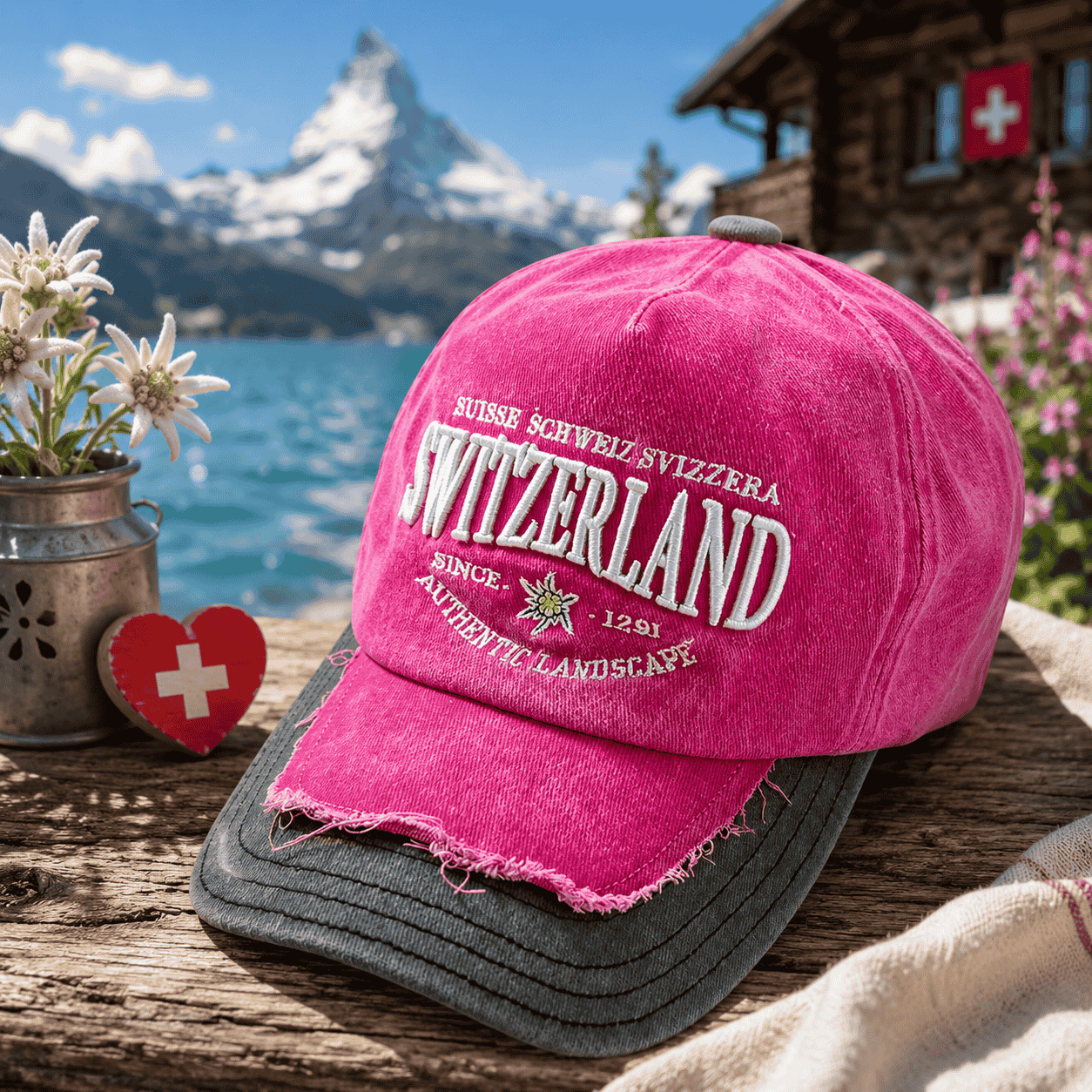 Casquette de baseball authentique suisse 
